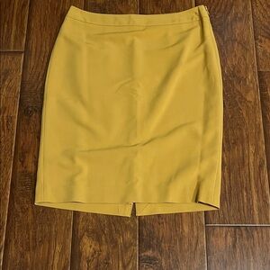 The Limited Mustard Pencil Skirt